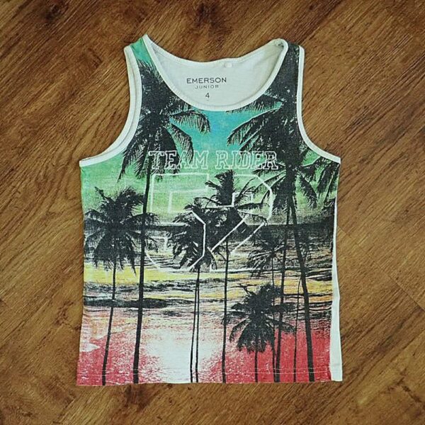 Size 4 Emerson Junior Tropical Sunset Print Tank Top EUC