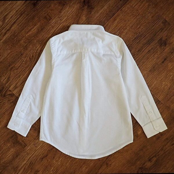Size 4 Jacob & Co Plain White Long Sleeve Shirt NOS - Image 2