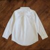 Size 4 Jacob & Co Plain White Long Sleeve Shirt NOS - Image 2
