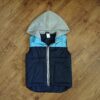 Size 4 Kids & Co Navy & Sky Blue Quilted Puffer Vest EUC