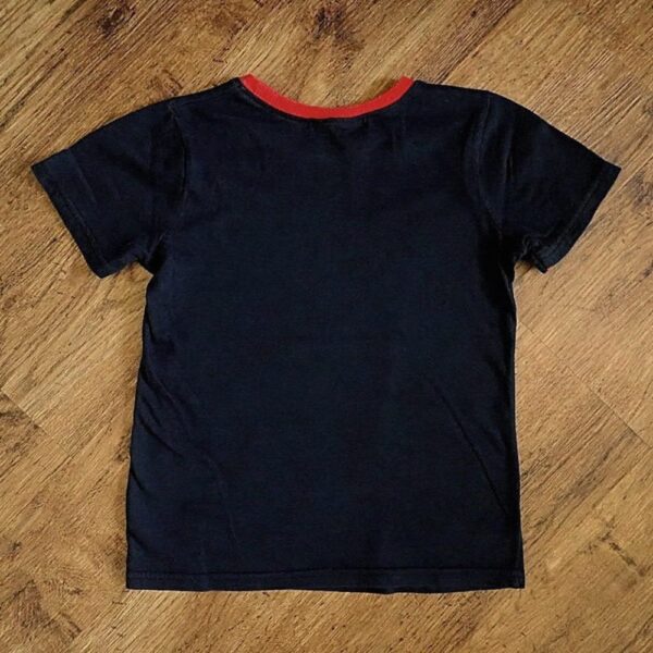 Size 4 Lego 'Lord Business' The Lego Movie Black Tee EUC - Image 2