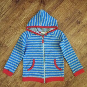 Size 4 Lily & Dan Multicoloured Block-Striped Hoodie EUC