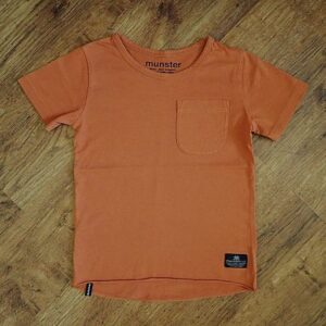 Size 4 Plain Terracotta-Coloured Tee by Munster Kids GUC