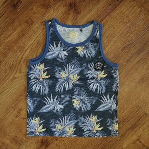 Size 4 Piping Hot Tropical Floral Print Tank Top EUC
