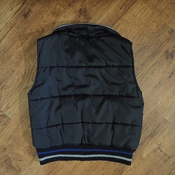 Size 4 Pumpkin Patch Medium Weight Black Quilted Puffer Vest EUC - Image 2