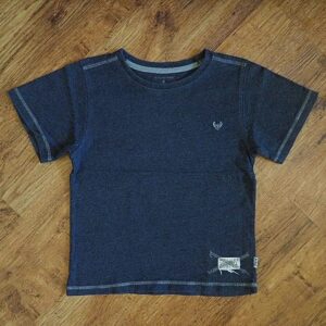 Size 4 Pumpkin Patch Marled Charcoal Tee NOS