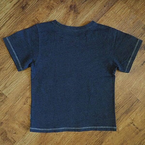 Size 4 Pumpkin Patch Marled Charcoal Tee NOS - Image 2
