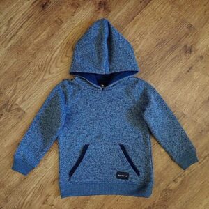 Size 4 Rip Curl Grey Marled Long Sleeve Hoodie NOS