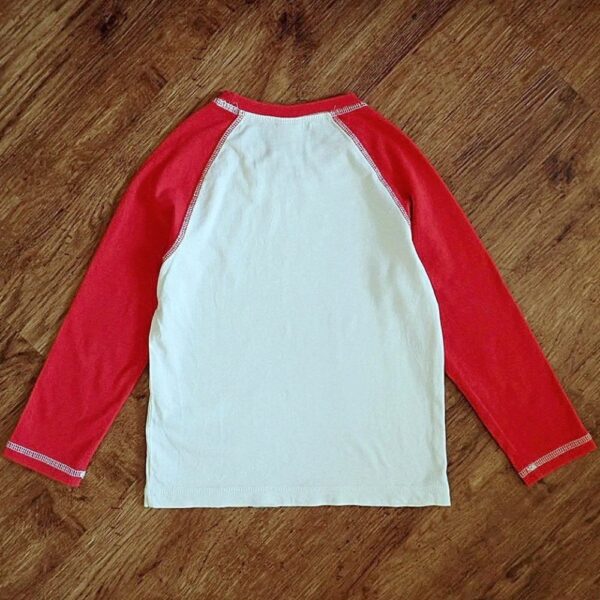 Size 4 Target 'Astronaut' Print Long Sleeve Sleep Top EUC - Image 2
