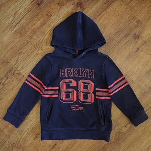 Size 4 Target Navy & Red 'BRKLYN 68' Hoodie GUC