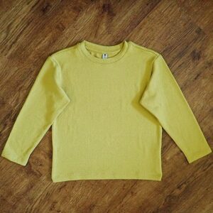 Size 5/6 Uniqlo Kids Lightweight Mustard Coloured Pullover NWOT