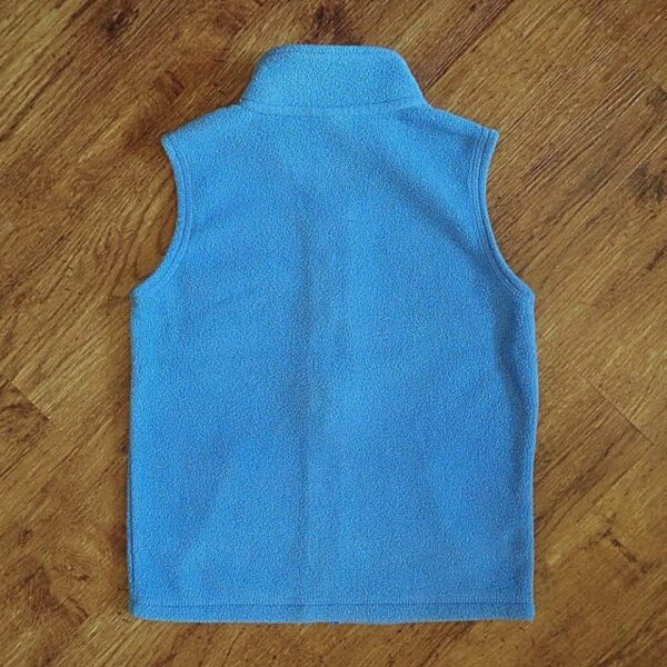 Size 5 Tilt Plain Wedgewood Blue Polar Fleece Vest EUC - Image 2