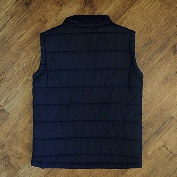 Size 6 Anko Navy & Cobalt Blue Quilted Puffer Vest EUC - Image 2