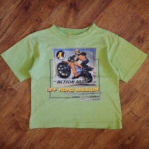 Size 5 Action Man Green Vintage Tee IUC