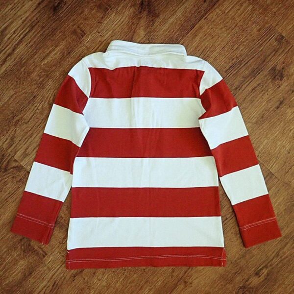 Size 5 Anko Long Sleeve Block-Striped Long Sleeve Polo Shirt NOS - Image 2