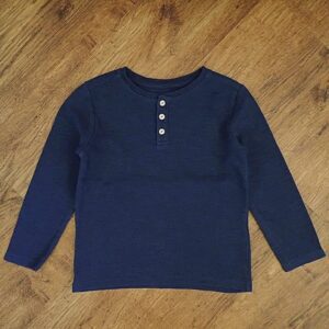 Size 5 Anko Navy Medium Weight Long Sleeve Tee EUC