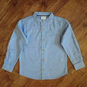 Size 5 B-Collection Pale Blue Long Sleeve Shirt EUC