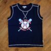 Size 5 Body and Soul Baseball Team Navy Tank Top NOS