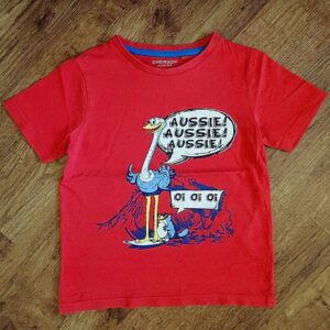 Size 5 Emerson Junior 'Aussie! Aussie! Aussie! Oi Oi Oi' Tee EUC