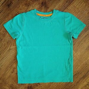 Size 5 Emerson Junior School Sports Plain Green Tee EUC