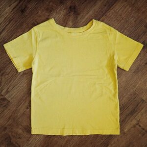 Size 5 H&T School Sports Plain Yellow Tee EUC