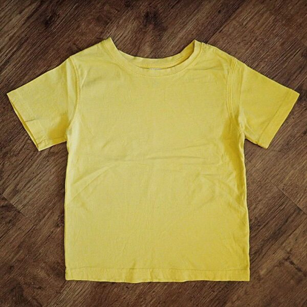 Size 5 H&T School Sports Plain Yellow Tee EUC