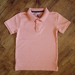 Size 5 H&T Short Sleeve Light-Terracotta Coloured Polo Shirt EUC