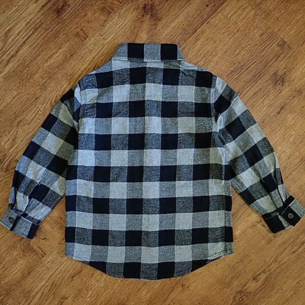 Size 5 Target Black & Grey Long Sleeve Flannelette Shirt EUC - Image 2