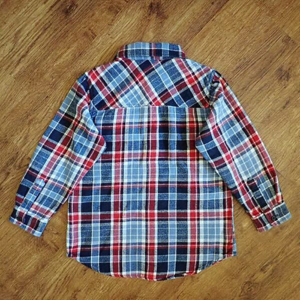 Size 5 Target Grey & Red Long Sleeve Flannelette Shirt EUC - Image 2