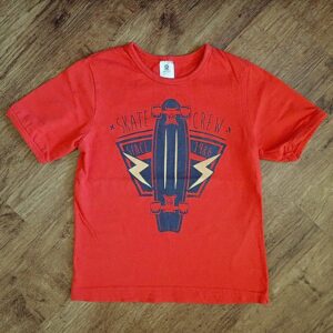 Size 5 Target Red & Navy 'Skate Crew Since 1986' Tee EUC