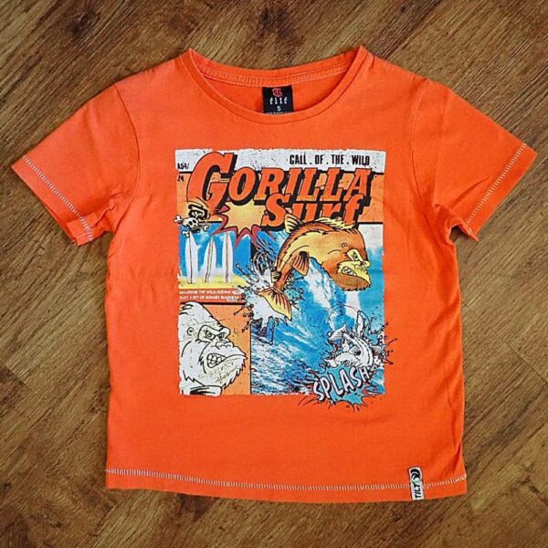 Size 5 Tilt 'Gorilla Surf' Orange Tee EUC