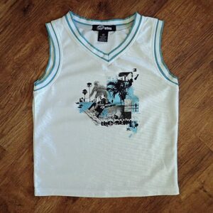 Size 5 Urban 'Surf Culture' White Tank Top EUC