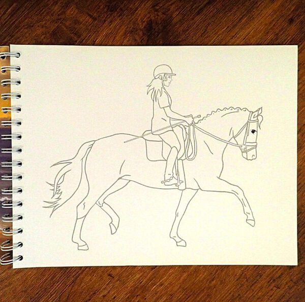 Depesche: Horses Dreams Drawing & Colouring Folio EUC - Image 4