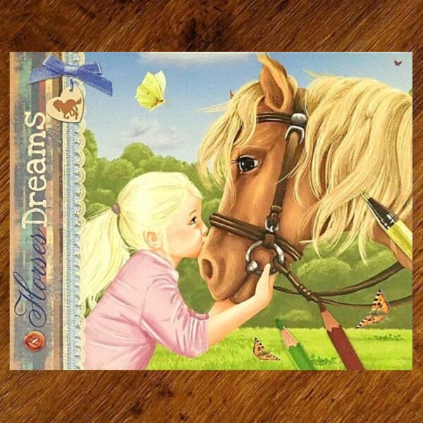 Depesche: Horses Dreams Drawing & Colouring Folio EUC