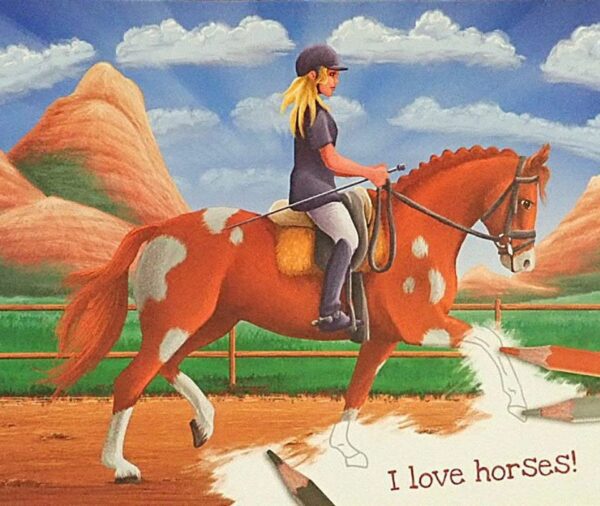 Depesche: Horses Dreams Drawing & Colouring Folio EUC - Image 2