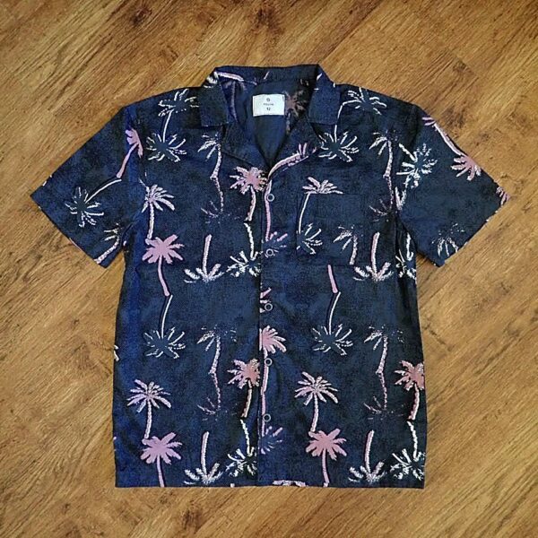 Size 12 Target Youth Tropical-Themed Short Sleeve Shirt EUC