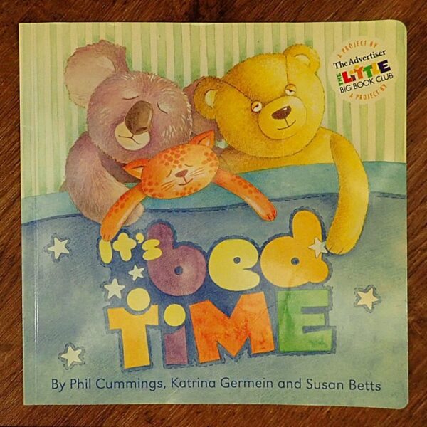 It's Bed Time (Phil Cummings) Picture Book & Audio CD EUC