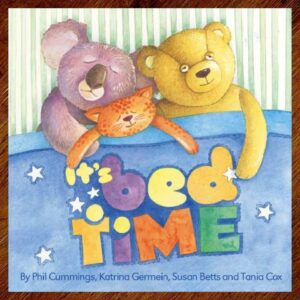 It's Bed Time Picture Book & Audio CD (Phil Cummings) EUC