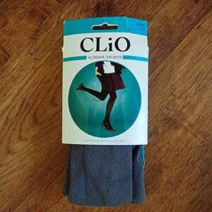 Size 11/13 Clio Grey School Tights NOS