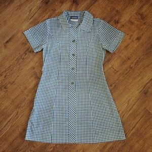 Size 16 Noone: Ballarat High School BHS Plaid Summer Dress EUC