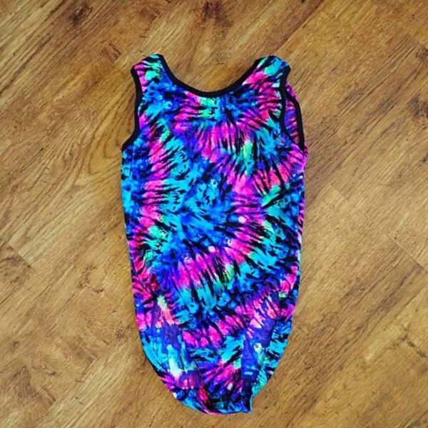 Size 6 Multicoloured Gymnastics Leotard EUC - Image 2