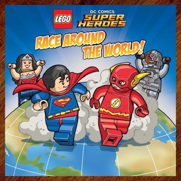 Lego DC Comics: Race Around the World Picture Story Book EUC