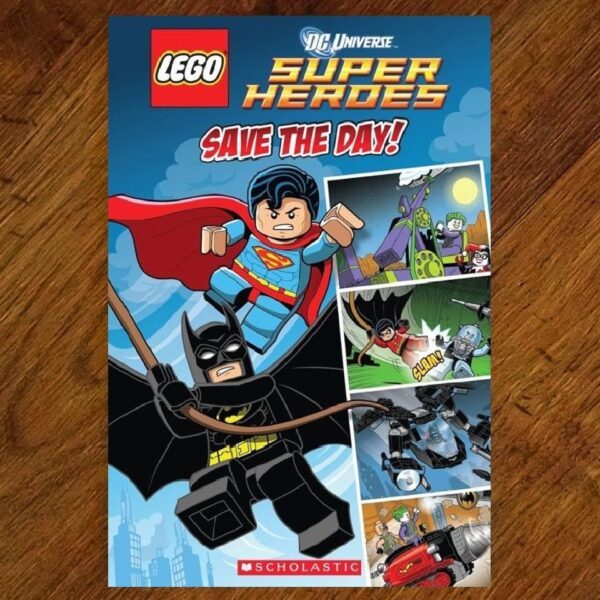 Lego DC Universe: Super Heroes Save the Day! Chapter Book EUC