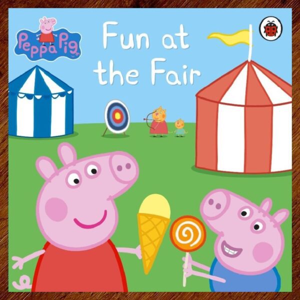 Peppa Pig: Fun at the Fair Flip-Over Picture Story Book EUC