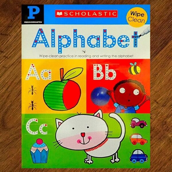 Scholastic: Alphabet Wipe Clean Activity Book EUC