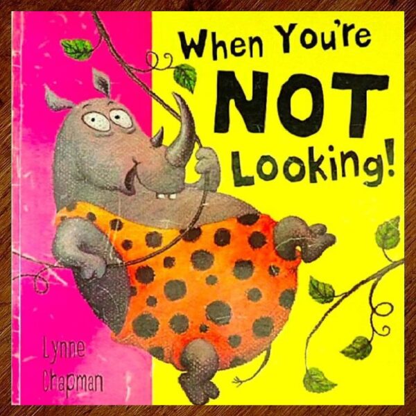 When You're Not Looking! (Lynne Chapman) Picture Story Book EUC