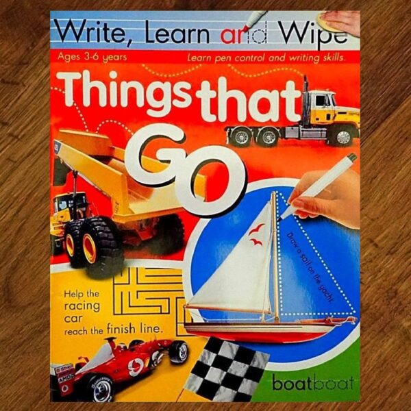 Write Learn and Wipe: Things That Go Activity Book NOS