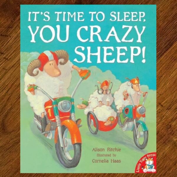 It's Time to Sleep You Crazy Sheep! Picture Story Book EUC