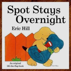 Spot Stays Overnight (Eric Hill) Lift-the-Flap Board Book NOS