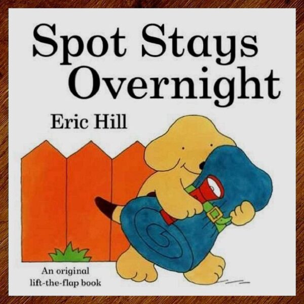 Spot Stays Overnight (Eric Hill) Lift-the-Flap Board Book NOS